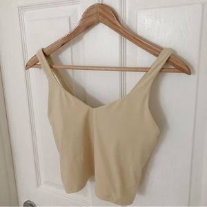 LULULEMON ALIGN TAN TANK SIZE 8 LIKE NEW